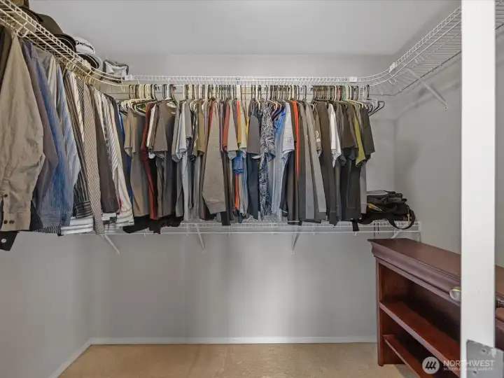 Primary walk in closet