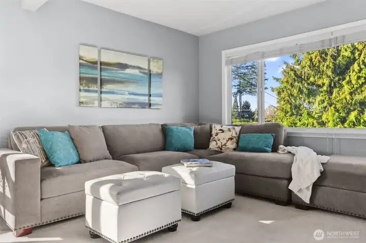 Large living room with a view!