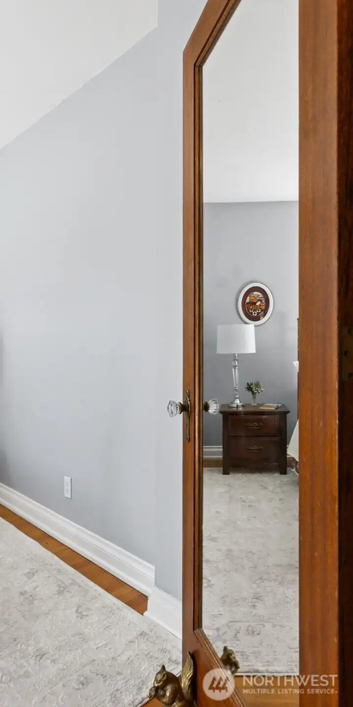 Enjoy fine examples of hardwood floors and original woodwork