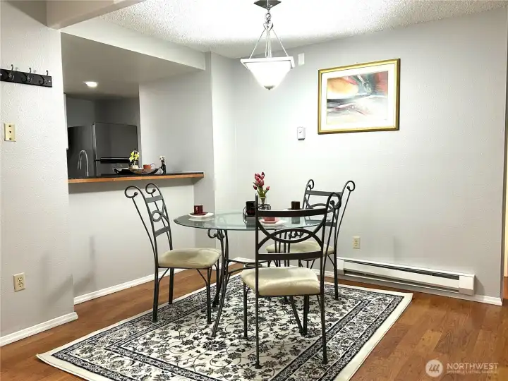 dining room and kitchen bar