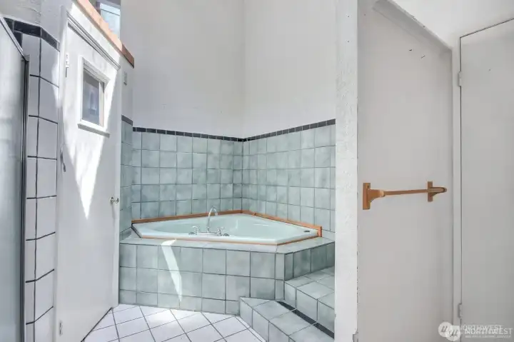 Jacuzzi Tub in Primary bathroom.