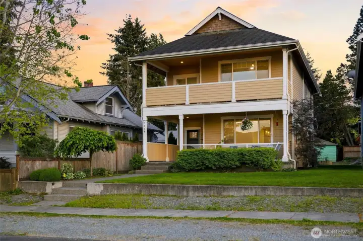 Picture-perfect two-story craftsman with double covered porches, cedar-shake accents, and classic Pacific Northwest charm — turn-key in walkable North Tacoma 98407. Picture-perfect two-story craftsman with double covered porches, cedar-shake accents, and classic Pacific Northwest charm — turn-key in walkable North Tacoma 98407.