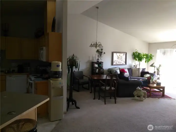 Vaulted Interior - Living and Dining Rooms