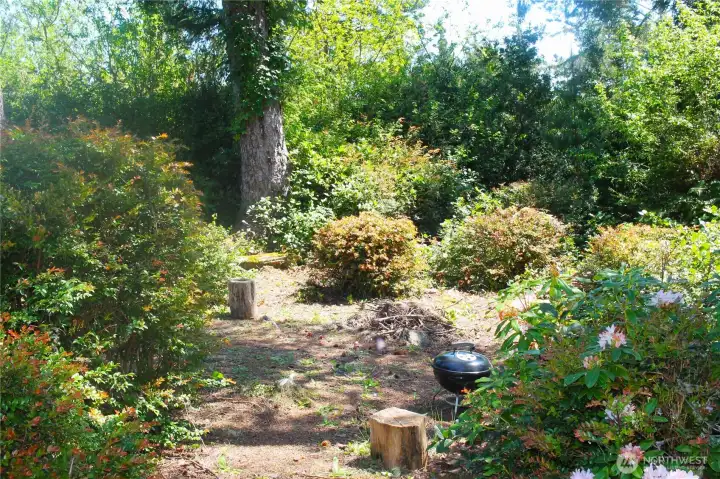 The campfire pit.
