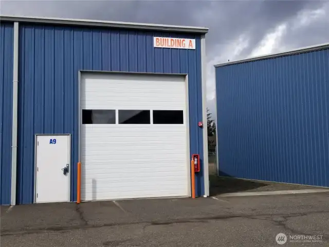 Corner unit in the first building on your left as you enter. 1356 sq. ft. with Mezzanine. Video surveillance in the A-Z development.
