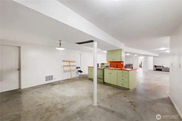 Basement of the main big house has 2nd kitchen & 2 BR's
