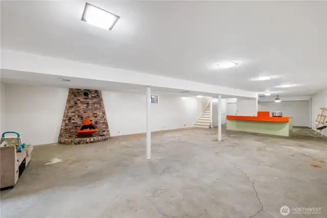 Another view of the full basement. Lots of room! 2 BR's + multiple storage rooms