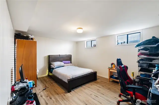 One of the 2 BR's in the basement