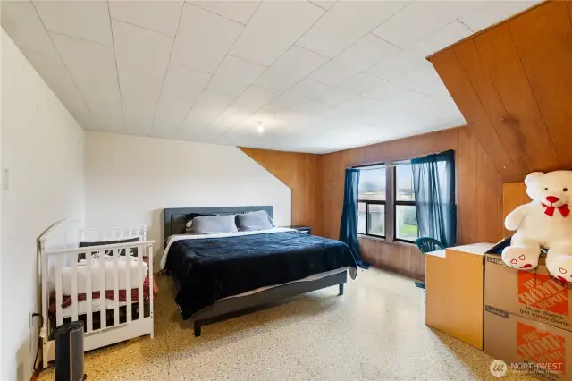 One of the 2 BR's upstairs of the 2 story home