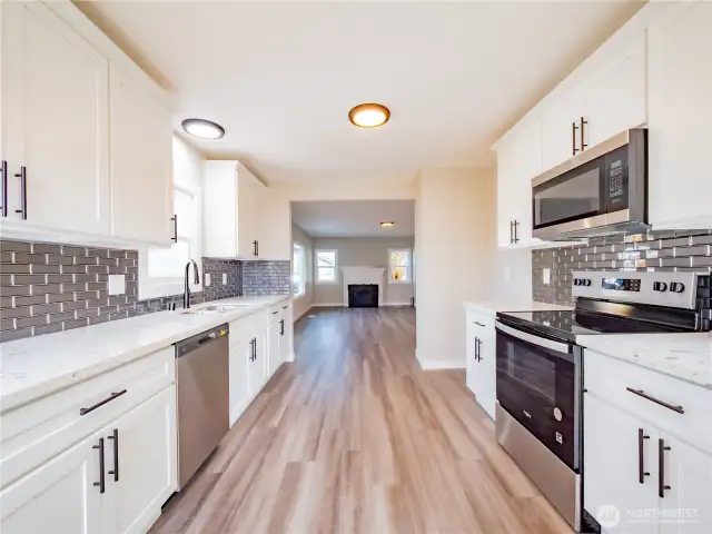 TONS OF COUNTER SPACE FOR YOUR GOODIES...MULTIPLE WORKING AREAS