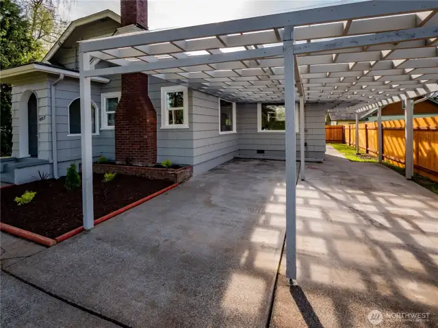 3 CAR CARPORT...