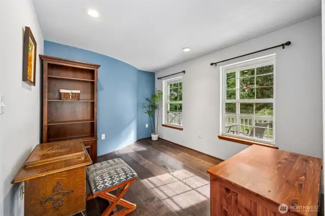 Lovely sitting area off the mater bedroom.