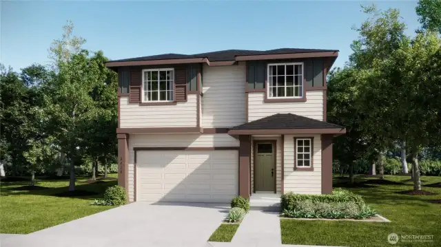 Artist rendering only.  Elements of the home can and will vary.