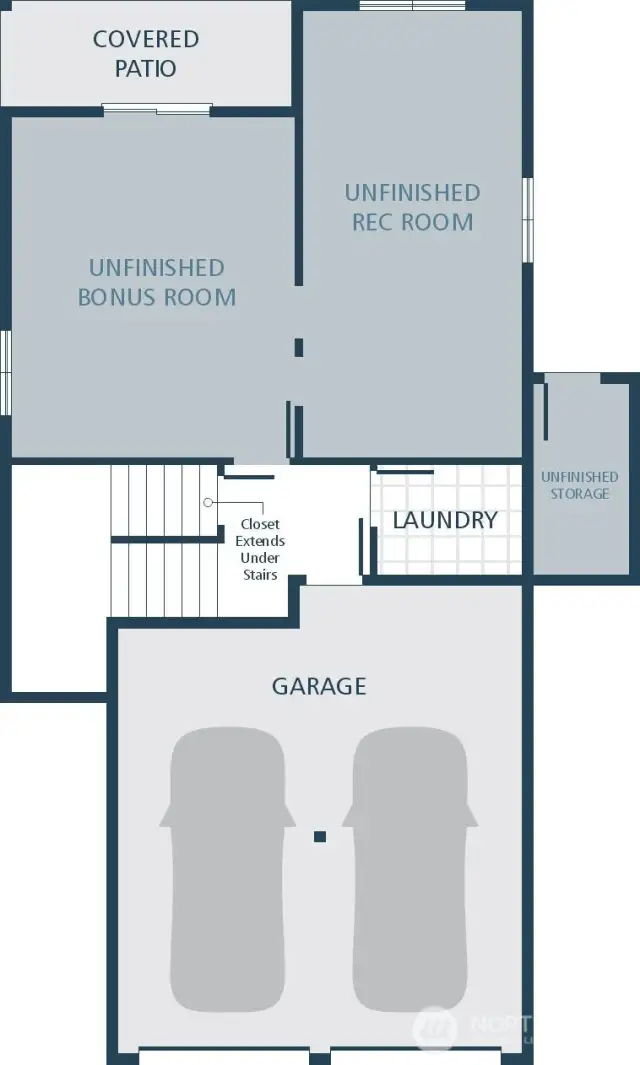Image is a rendering. Photographs are for illustrative purposes only. Features, finishes, interior/exterior colors, landscaping and floorplan shown may vary from actual homes built.