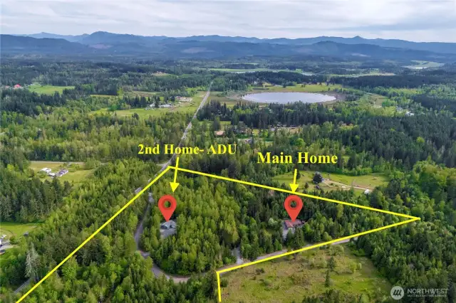 Over 14 acres of lush beautiful property!