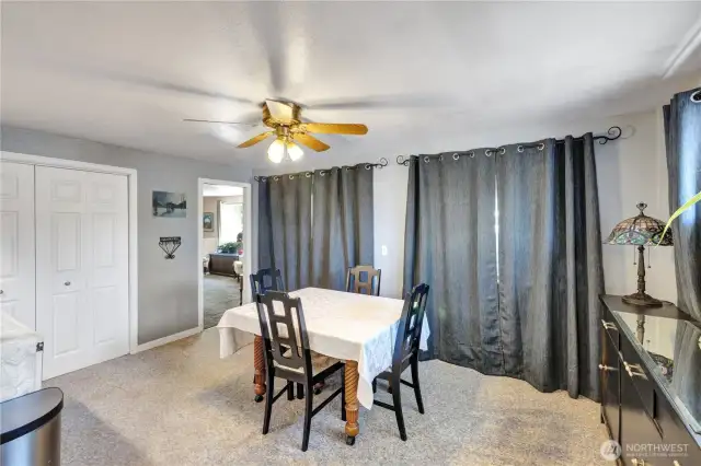 Dining Room leading out to the Sun Porch.