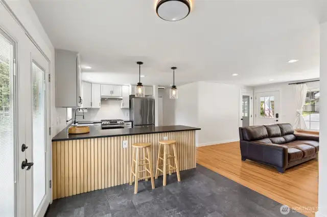 Kitchen & Living Room
