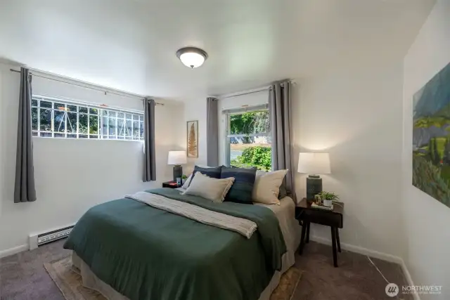 Bedroom with large closet