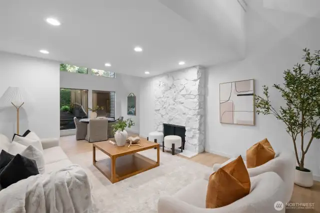 You’re greeted by soaring ceilings, sun-kissed spaces, and a private setting that invites you to feel at home and truly love where you live.