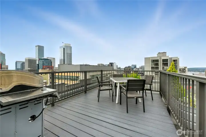 Dine on the rooftop deck while soaking in the amazing views!