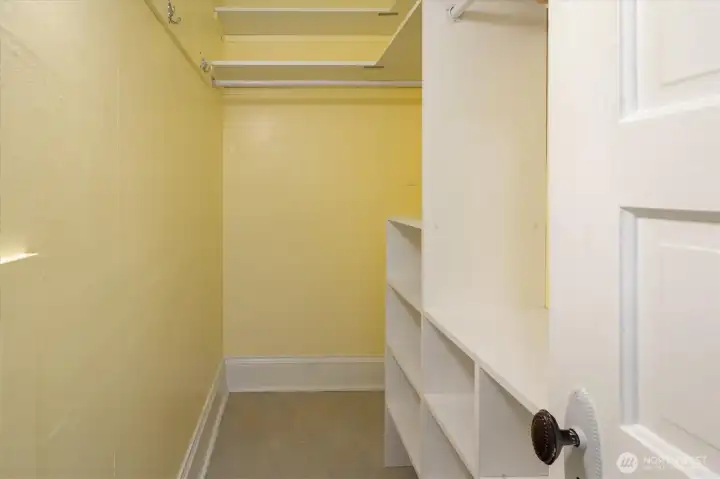 Rare walk-in closet in a vintage home