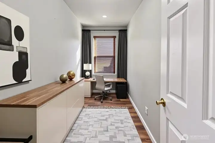 This room makes a convenient little office! Virtually staged.