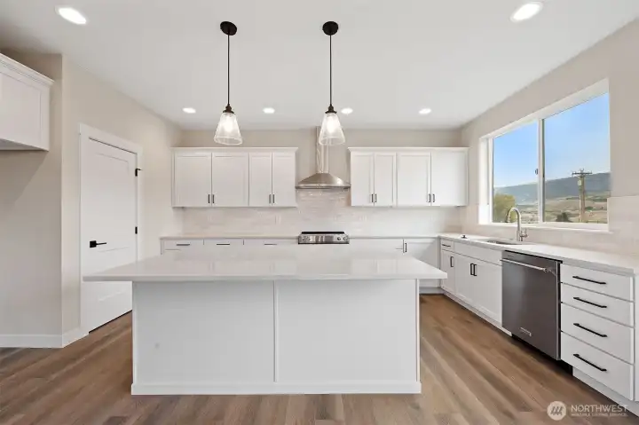 Generous counter space as well