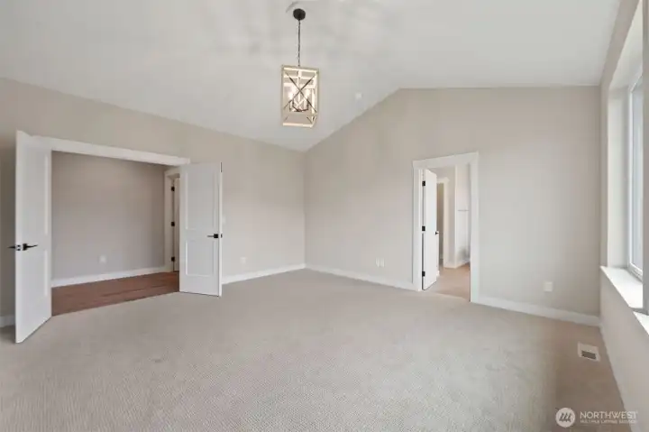 the primary bath ahead