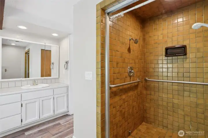Bathroom #1 Master shower.