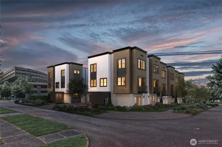 Exterior Rendering From the corner of 13th and Cherry