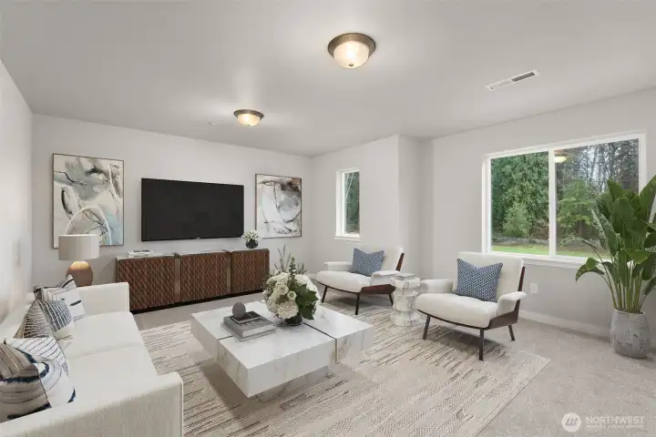 Home is under construction. Photos are of a previously built home with similar finishes from a different community that are virtually staged. Builder reserves the right to change features, plans, prices & specifications without notice. Features vary by plan. Buyer to verify square footage.