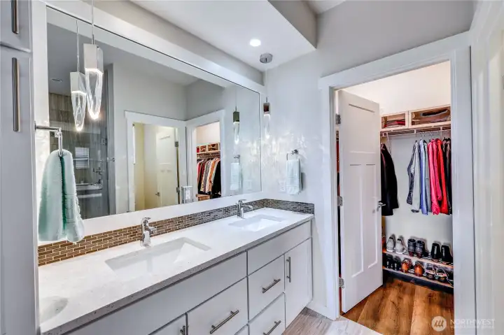 Primary bath and closet