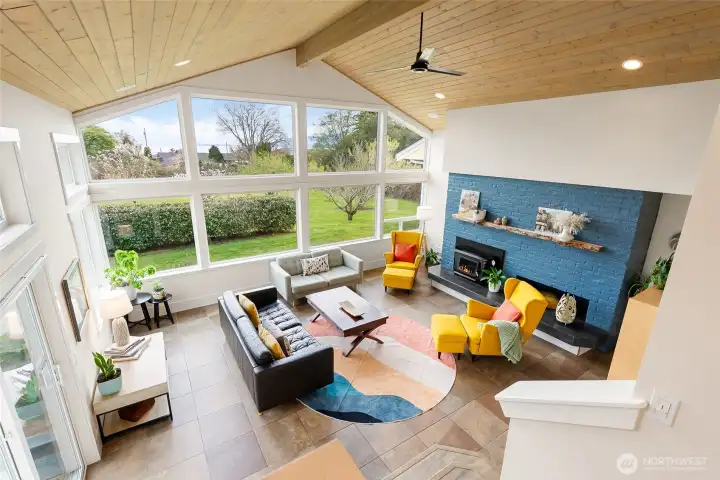 One of two main floor living areas