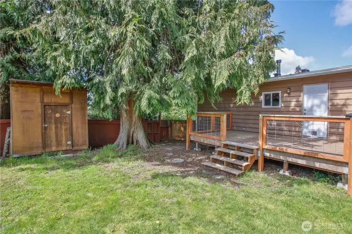 one of two storage sheds
