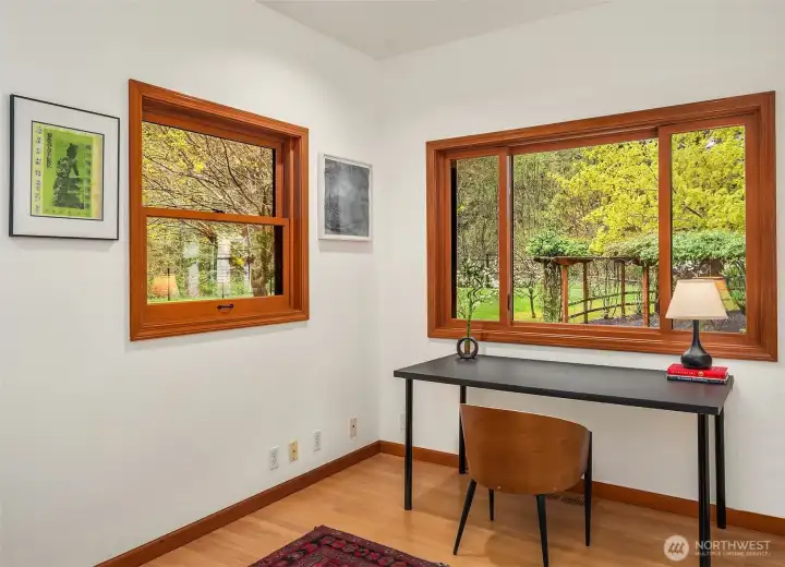 Office or nursery adjoins primary suite.