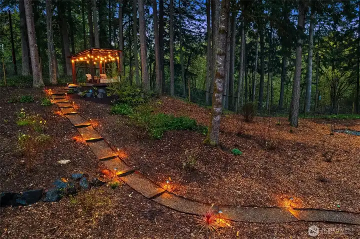 Enjoy west-facing evenings at the "Overlook". The propane fireplace is included.