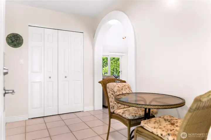 Inside entryway