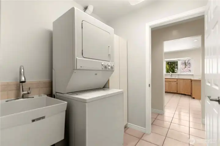 Laundry Room off garage