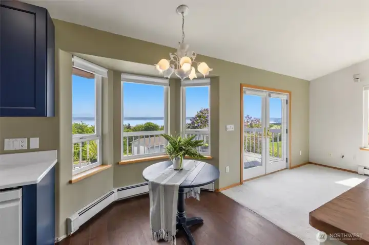 Have casual dining here as well or just your favorite cup of coffee in the morning looking out to Port Susan Bay!