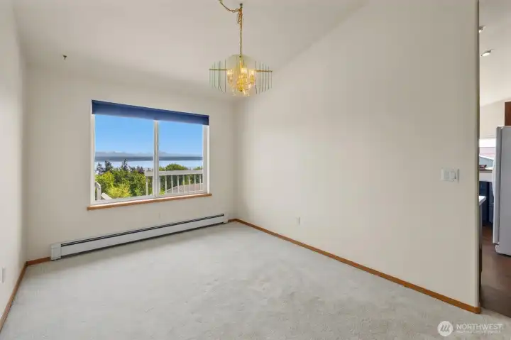 Formal dining room right off the kitchen is perfect for entertaining!