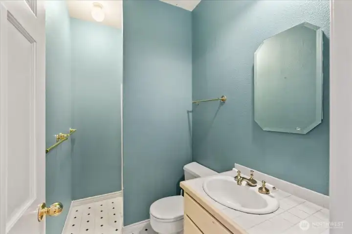 Lower level 3/4 bathroom