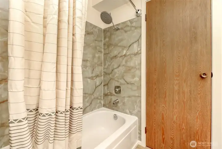 Tub and shower Tub and shower