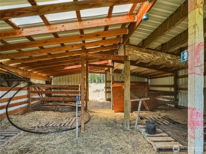 Barn interior. Barn interior.