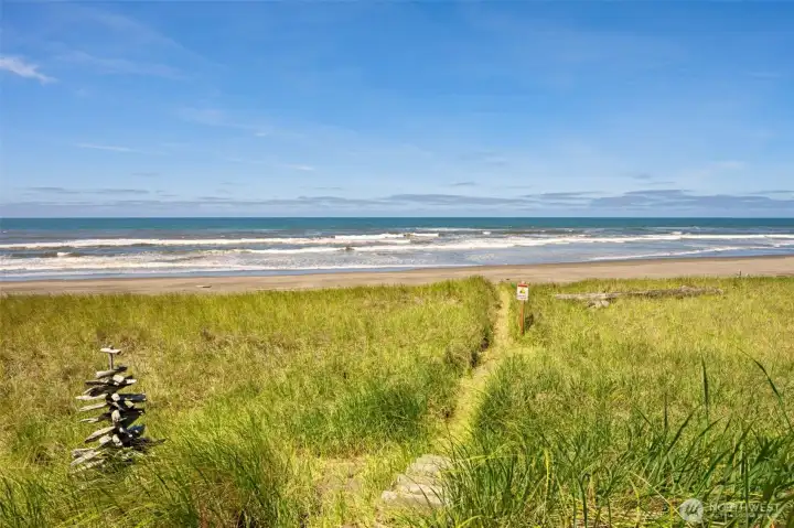 Pathway to the beach. Pathway to the beach.