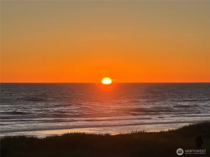 Enjoy a brilliant sunset right from your own balcony or walk down the trail to the beach. Enjoy a brilliant sunset right from your own balcony or walk down the trail to the beach.