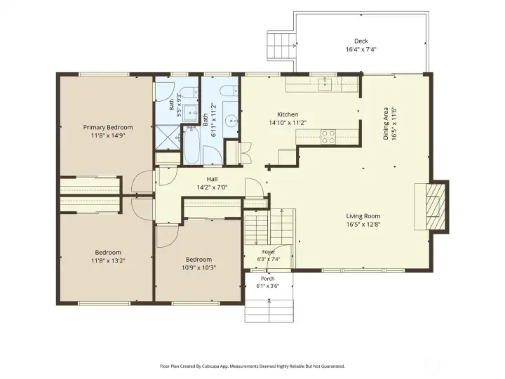 The main level floor plans.