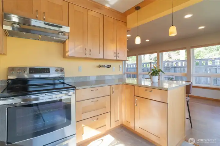 Guest house kitchen.