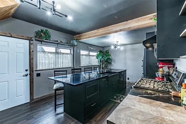 Stunning, sleek & sizable  modern kitchen!