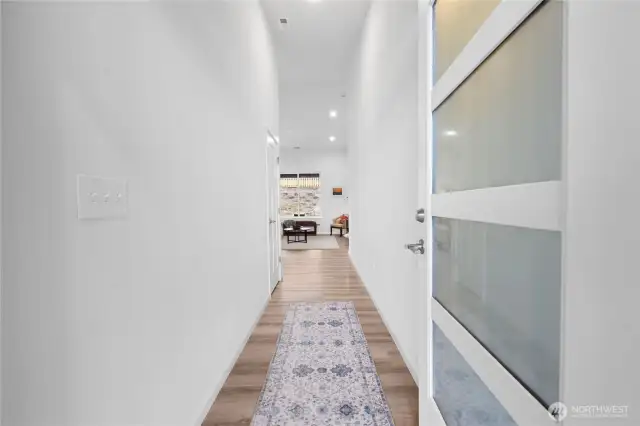 Upon entering this home through it's 8' frosted glass door, you see the stunning color scheme and extra added details to this move-in ready beach home with many upgrades!