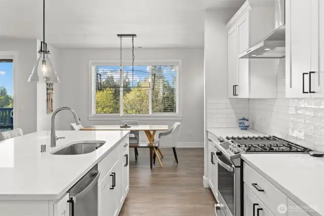 Clean lines and contemporary design make this kitchen as photogenic as it is functional.